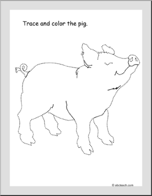 Trace and Color: Pig