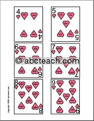 Candy Heart Card Deck: Pink Set