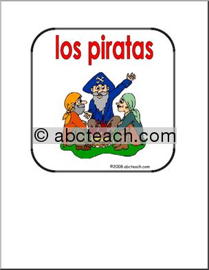 Spanish: SeÃ’al TemÂ·tica – Los Piratas (primaria/elementaria)