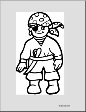 Printable Coloring Page: Pirate