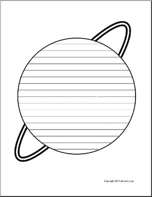 Shapebook: Planet (with lines)