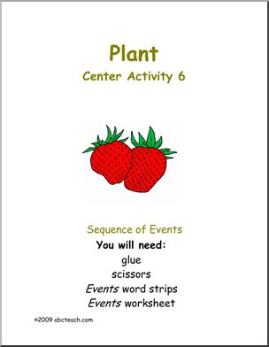 Learning Center: Plants – Story Sequence