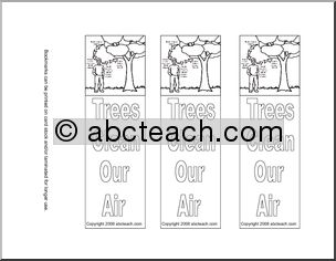 Bookmarks: Trees Clean Our Air (b/w)