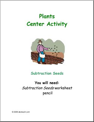 Learning Center: Plants – Subtraction Seeds (primary)