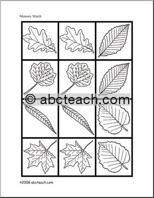 Matching: Plant Leaves (b/w)