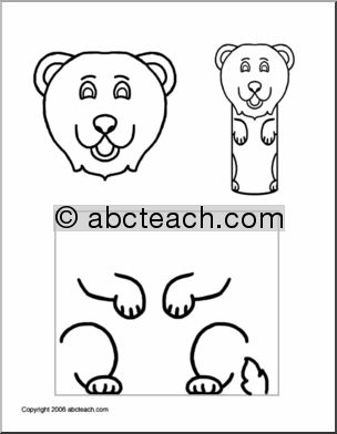 Craft: Paper Roll Pal -Polar Bear (preschool/ primary)