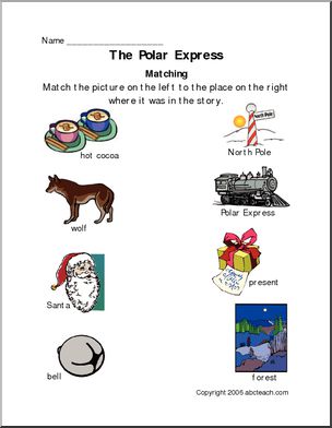 Polar Express Match (primary) Worksheet