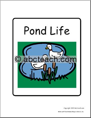 Sign: Pond Life