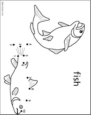 Dot to Dot: Pond – Fish (to 10)