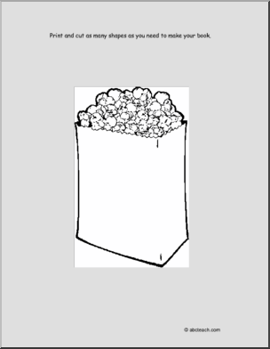 Shapebook: Popcorn (blank)