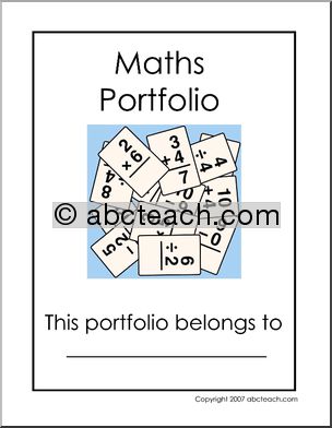 Portfolio Cover: Maths  (Australian version)