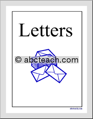 Portfolio Cover: Letters