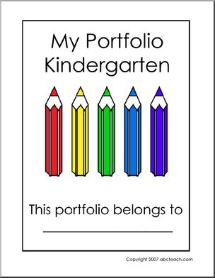 Portfolio Cover: Kindergarten