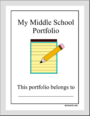 Portfolio Cover: My Portfolio Middle School