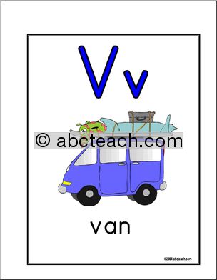 Poster: V-Z – Manuscript  (ZB-Style Font)