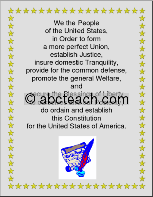 Poster: Constitution Preamble
