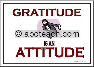 Poster: Gratitude Is an Attitude