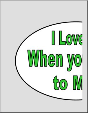 Large Poster: I Love it When you Read to Me! (frog)