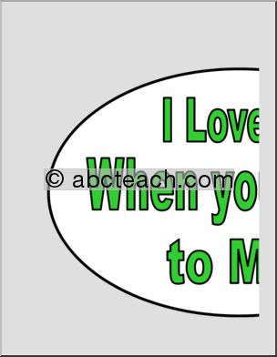 Large Poster: I Love it When you Read to Me! (frog)