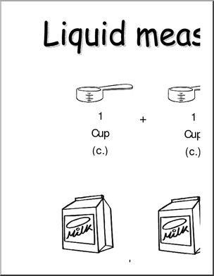 Liquid Measurements (b/w) Large Poster