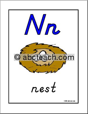 Poster: Manuscript – Nn (DN-Style Font)