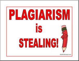 Poster: Plagiarism Is Stealing