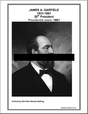 Poster: 20th President – James A. Garfield