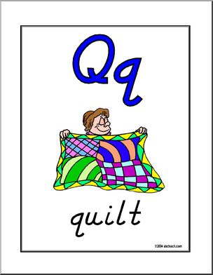 Poster: Manuscript – Qq (DN-Style Font)