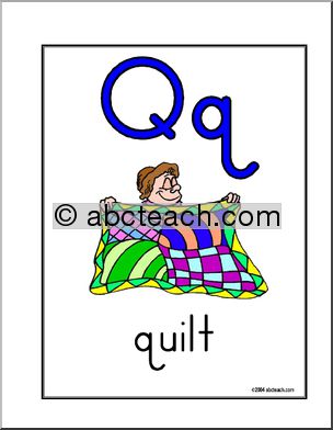 Poster: Qq – Manuscript  (ZB-Style Font)