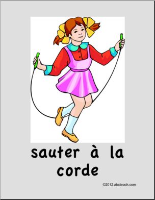 French: Affiche, Ã¬sauter â€¡ la cordeÃ®
