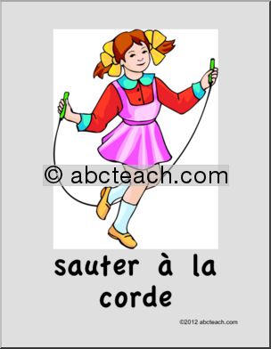 French: Affiche, Ã¬sauter â€¡ la cordeÃ®
