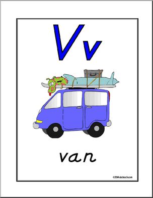 Poster: Manuscript – V-Z (DN-Style Font)