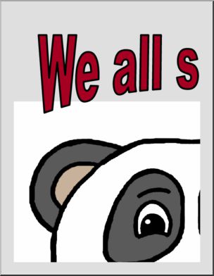 Large Poster: We all smile in the same language