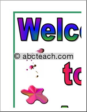 Large Poster: Welcome to Art (color)