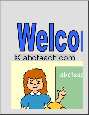 Large Poster: Welcome to our class!