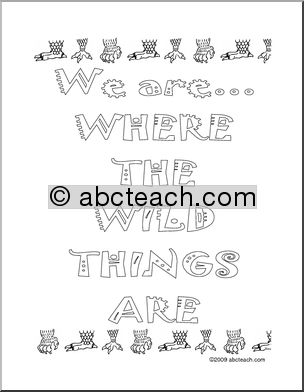 We are “Where the Wild Things Are” (b/w) Poster