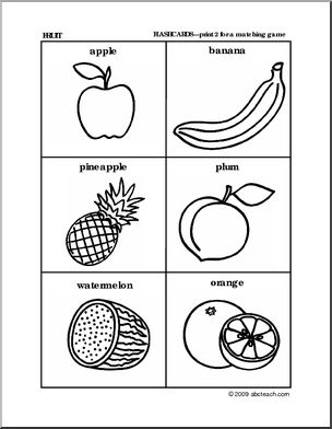 Worksheet Set: Fruit Theme