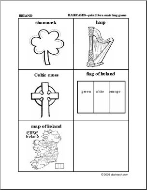 Worksheet Set: Irish Symbols Theme