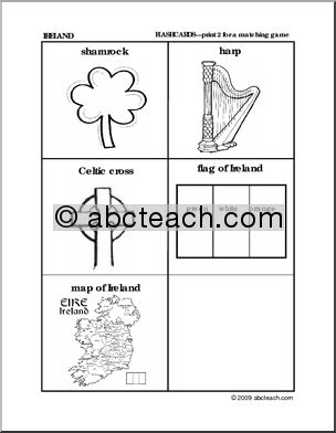 Worksheet Set: Irish Symbols Theme