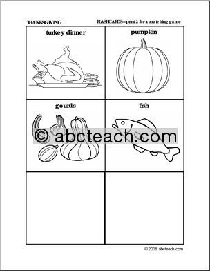 Worksheet Set: Thanksgiving Theme (preschool/primary)