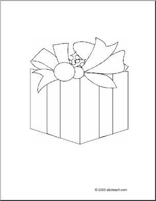 Coloring Page: Present
