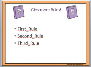 PowerPoint Template: Classroom Rules