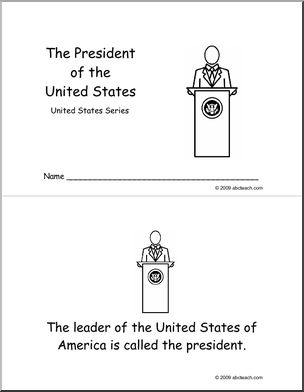 Booklet: The U.S. President (b/w)