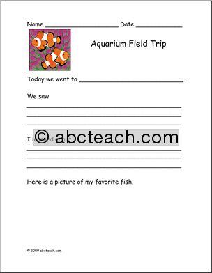 Report Form: Field Trip – Aquarium (primary)