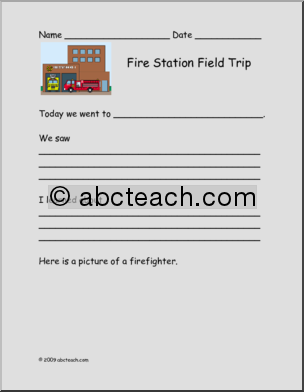 Report Form: Field Trip – Fire Station (primary)