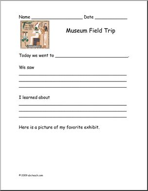 Report Form: Field Trip – Museum (primary)