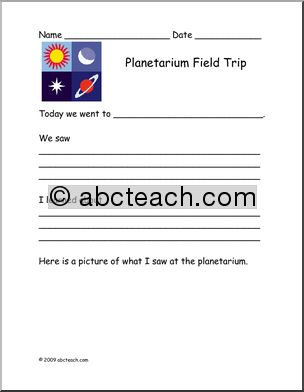 Report Form: Field Trip – Planetarium (primary)