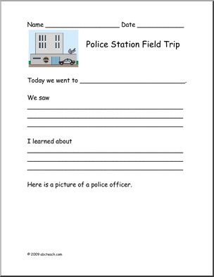 Report Form: Field Trip – Police Station (primary)