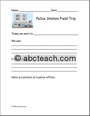 Report Form: Field Trip – Police Station (primary)