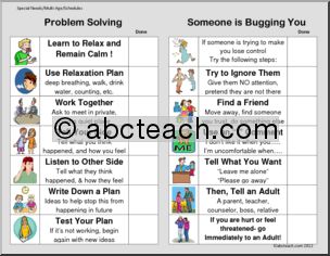 Schedules and Routines: Problem Solving